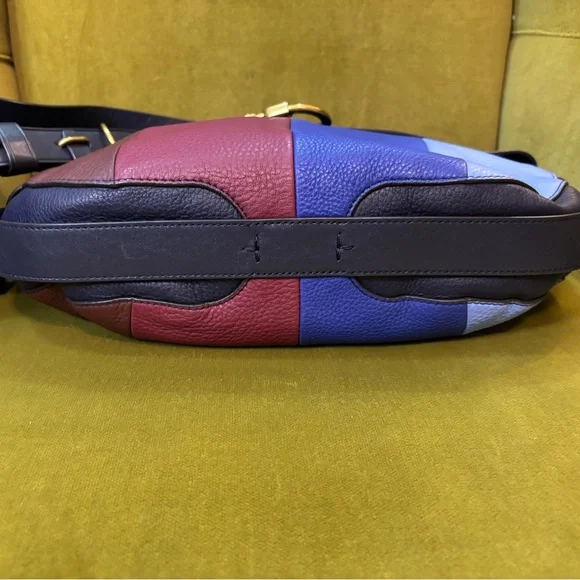 Tory Burch Gemini Link Belted Striped Hobo Crossbody - Picture 4 of 11